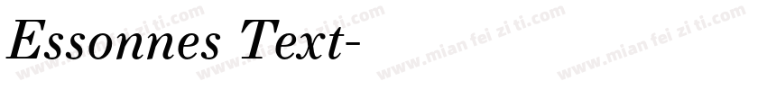 Essonnes Text字体转换